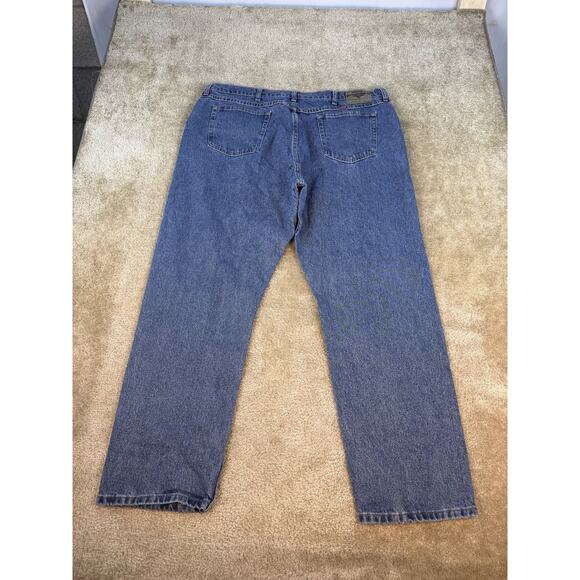 Wrangler Mens Jeans 44X32 Blue Straight Leg Regular Fit B437 - Picture 4 of 12